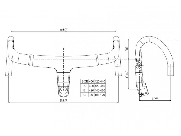 TOP-1一體式彎把